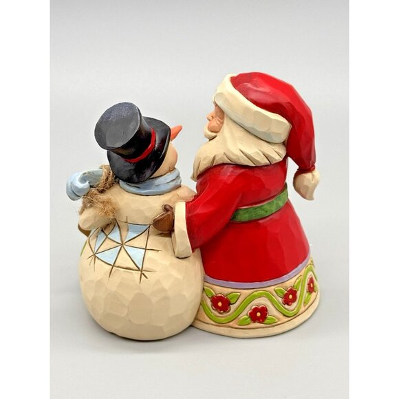 Jim Shore Christmas Is For Togetherness Pint Sized Santa Snowman 4.5" 6009004 - Picture 5 of 9